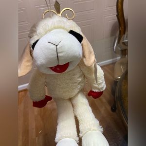 Brand New Extra Large LambChop Dog Toy With Squeaker 18”